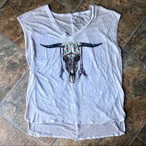Skull Western Top